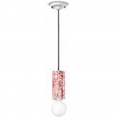 piros mintas fuggesztek design keramia lampa plafon vilagitas modern minimal nappali eloszoba furdoszoba konyha haloszoba ferroluce deco budapest forma vivendi dekor kezzel keszult.jpg